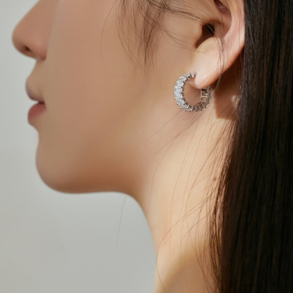 Half circle earrings