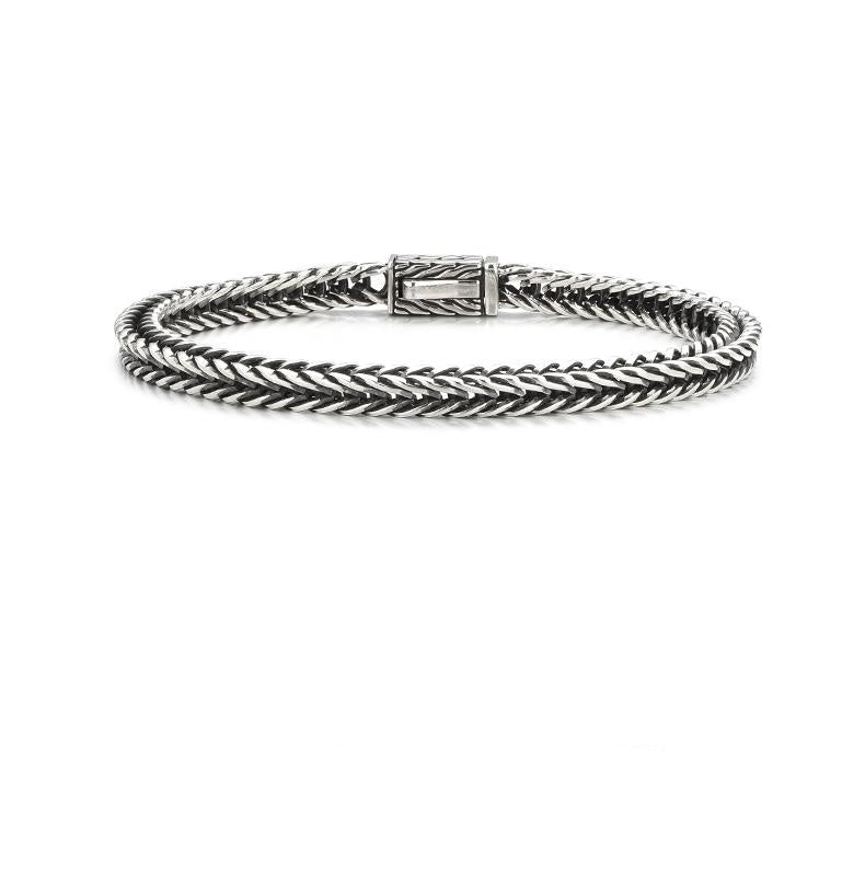 S925 silver braided bracelet