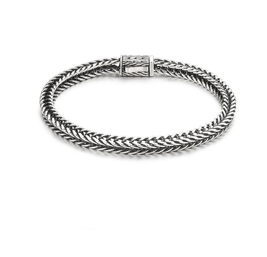 S925 silver braided bracelet